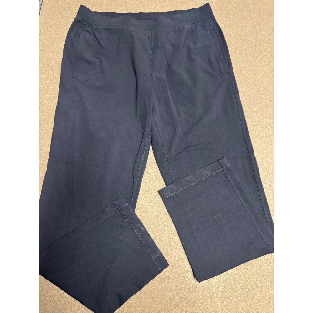 Lululemon Athletica Black Lounge Pants Sweatpants Wide Leg Size‎ XXL $89
